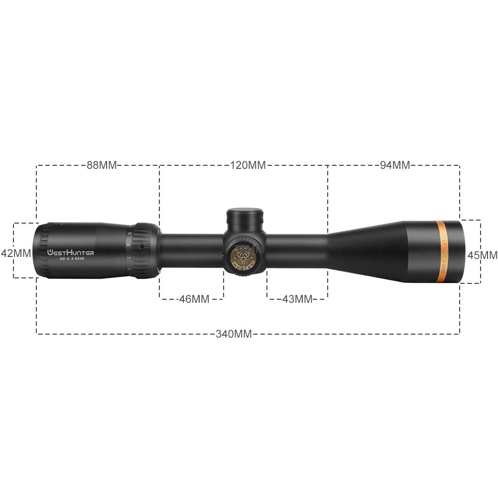 HD-C 3-9X40 SFP Scope | Second Focal Plane