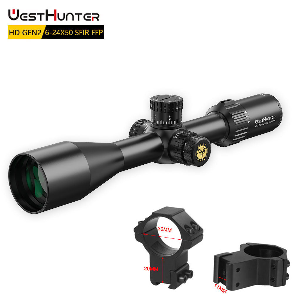 HD GEN2 6-24X50 SFIR FFP Scope | First Focal Plane