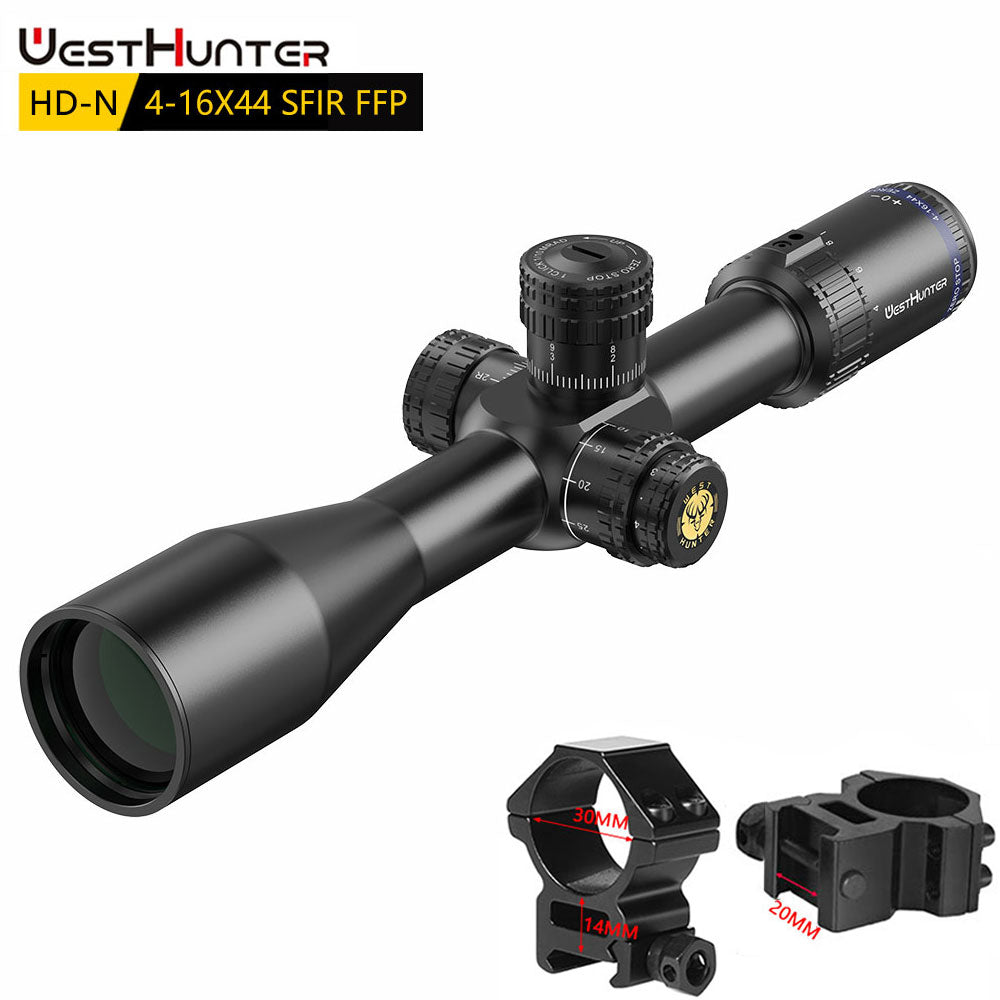 HD-N 4-16X44 SFIR FFP Zero Stop Scope | First Focal Plane