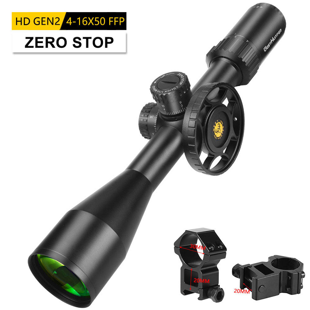 HD Gen2 4-16X50 FFP Scope | First Focal Plane | ZERO STOP Or Zero Reset