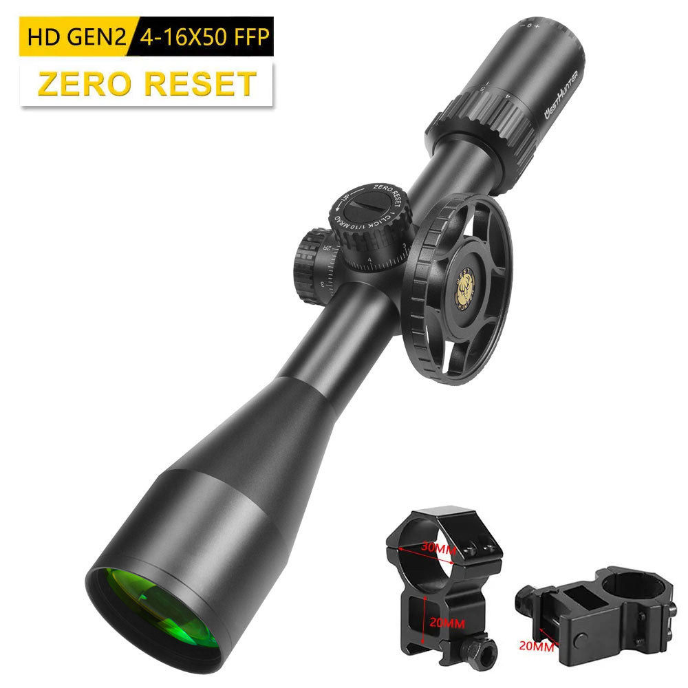 HD Gen2 4-16X50 FFP Scope | First Focal Plane | ZERO STOP Or Zero Reset