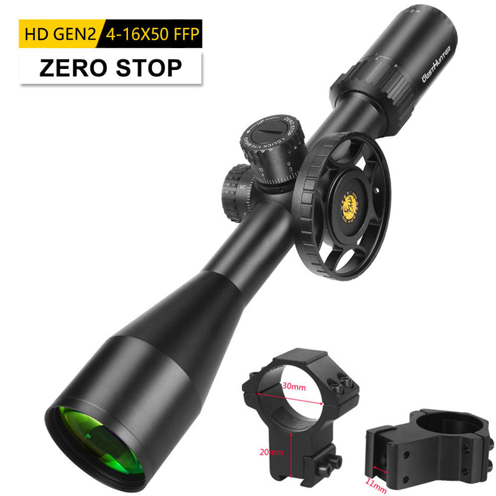 HD Gen2 4-16X50 FFP Scope | First Focal Plane | ZERO STOP Or Zero Reset