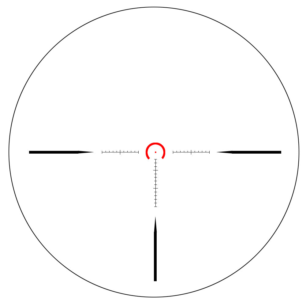 HD 1.2-6X24 FFP Primeiro Plano Focal Scope