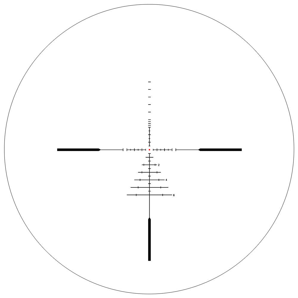 Mira compacta WestHunter HD 1.2-6X24 IR Pro con retícula grabada en vidrio e iluminación roja y verde 