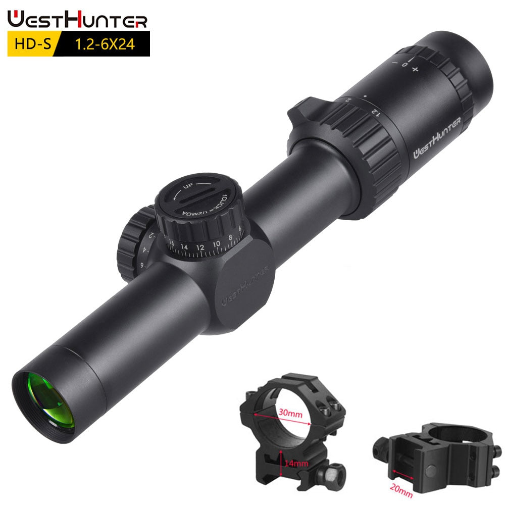 WestHunter HD-S 1.2-6X24 SFP Compact Scope