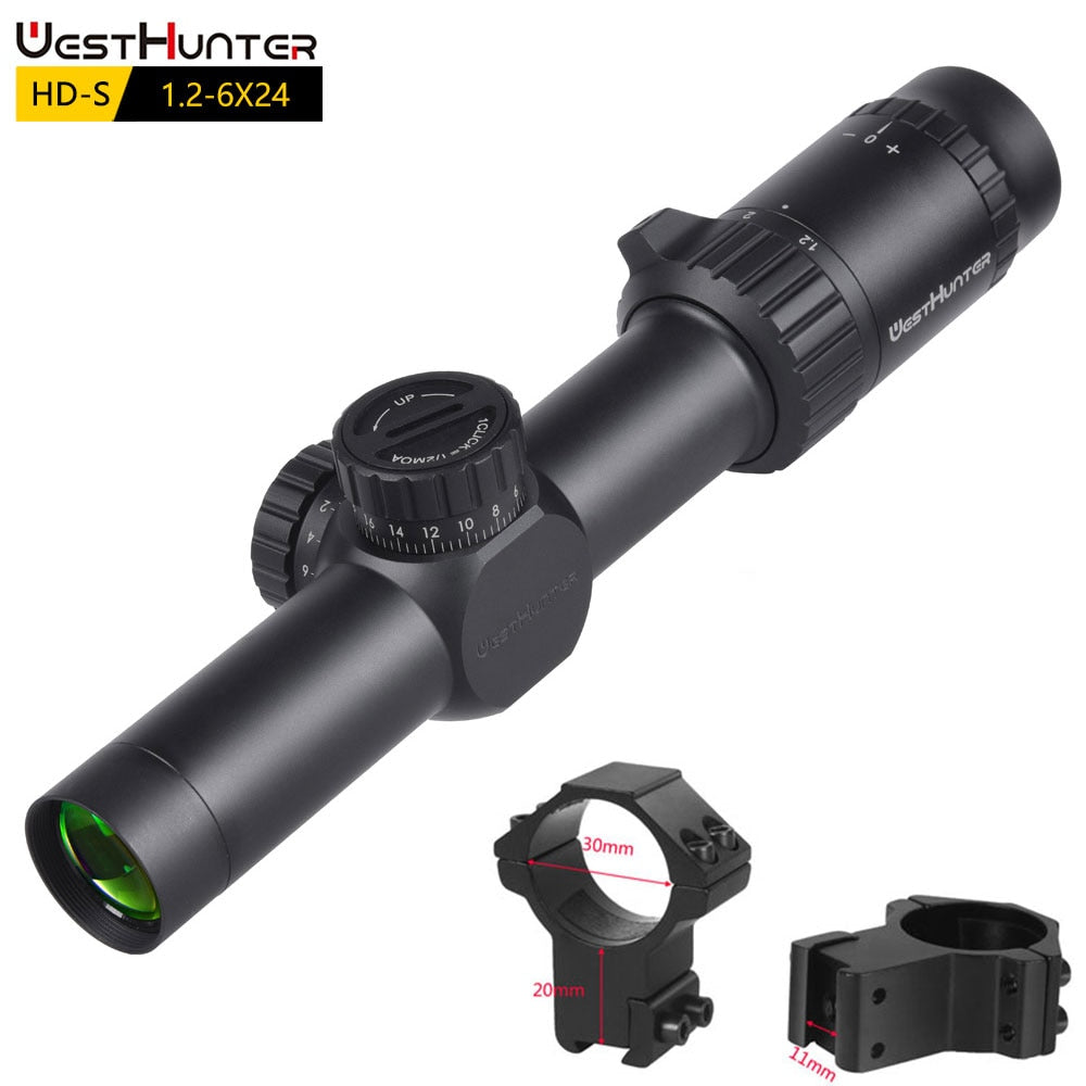 WestHunter HD-S 1.2-6X24 SFP Compact Scope