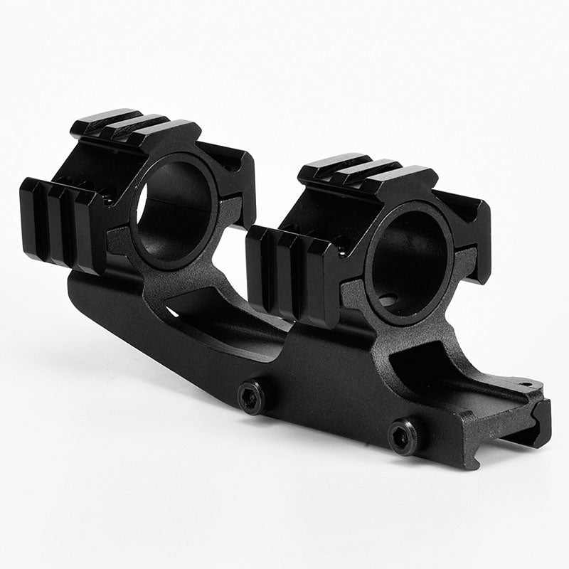 Quick Release One Piece Scope Mount 25.4mm/30mm Dual Rings Cantilever Picatinny QD Mount