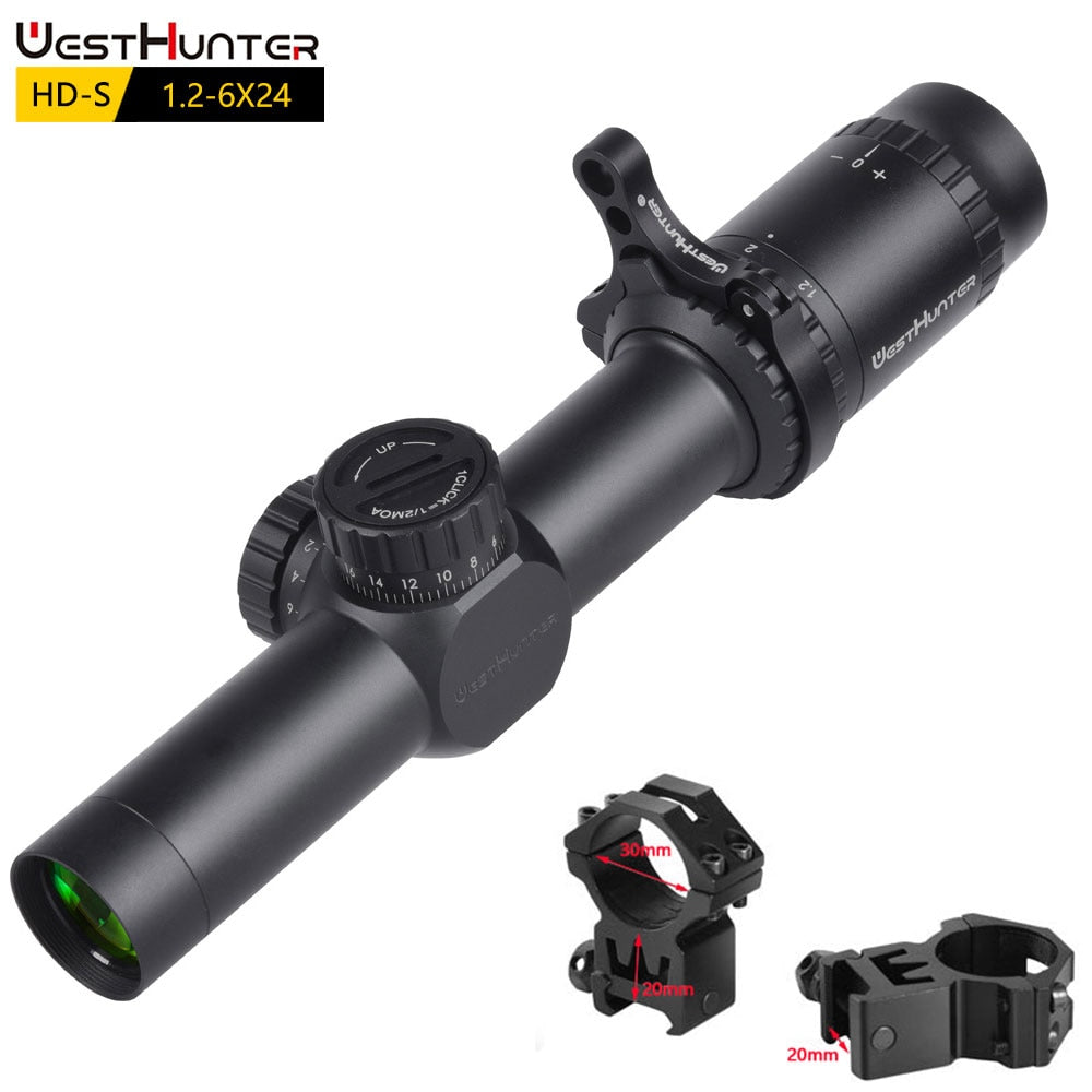 WestHunter HD-S 1.2-6X24 SFP Compact Scope