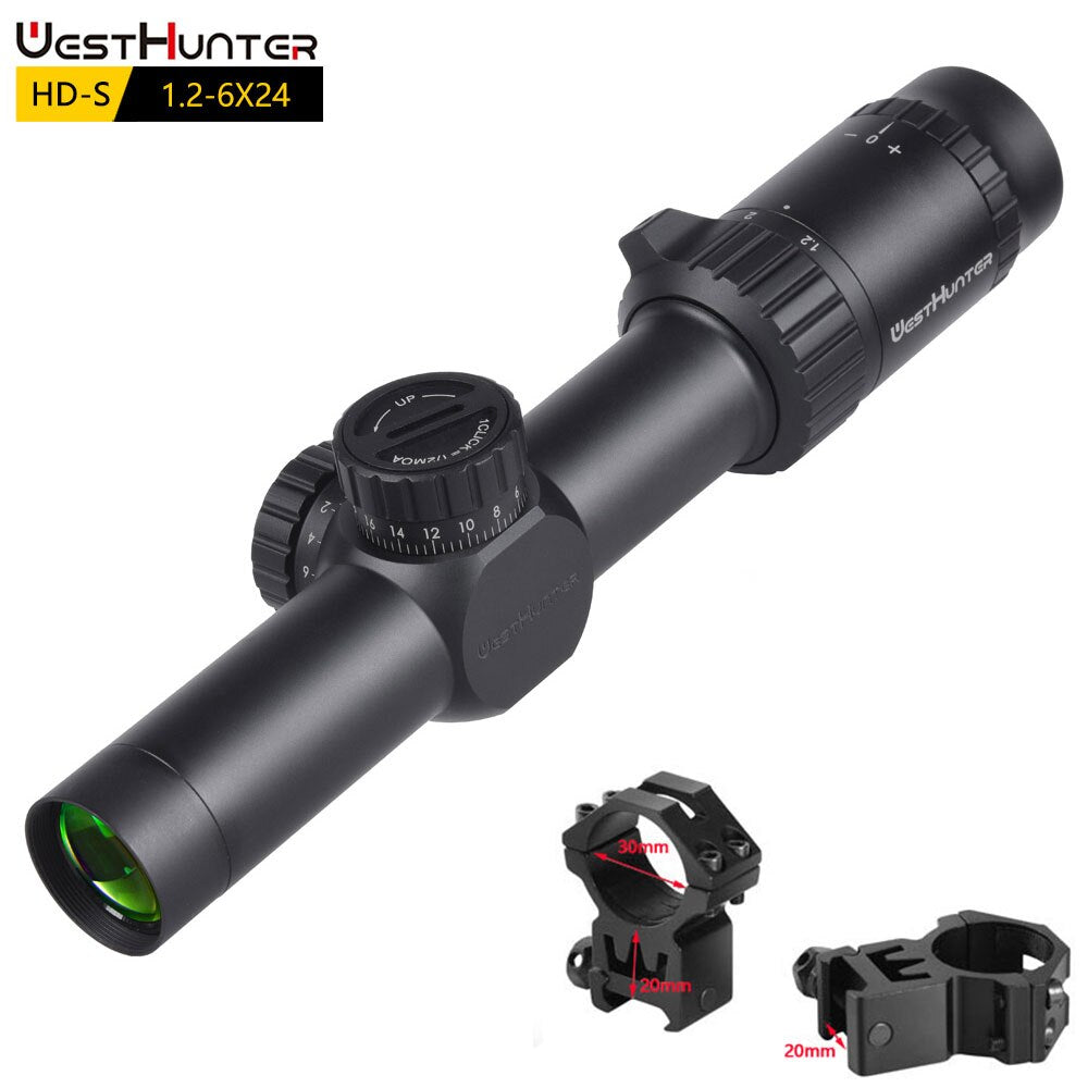 WestHunter HD-S 1.2-6X24 SFP Compact Scope