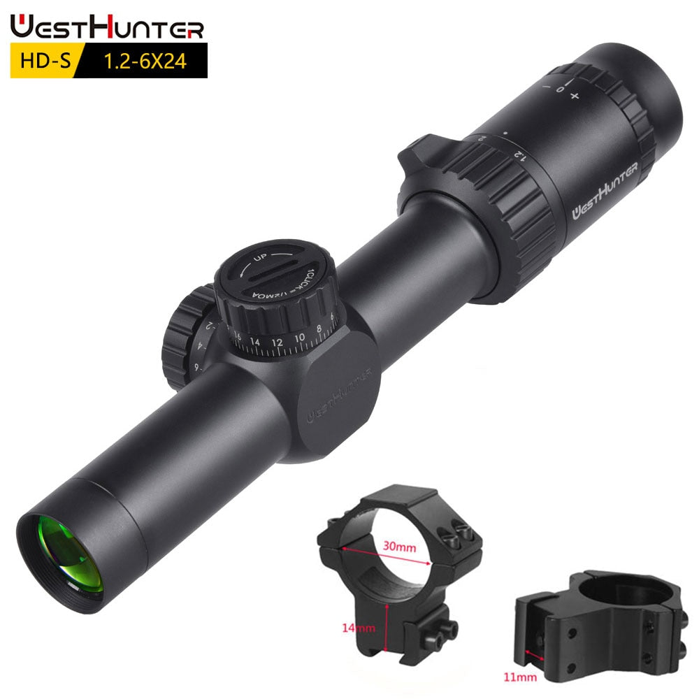 WestHunter HD-S 1.2-6X24 SFP Compact Scope