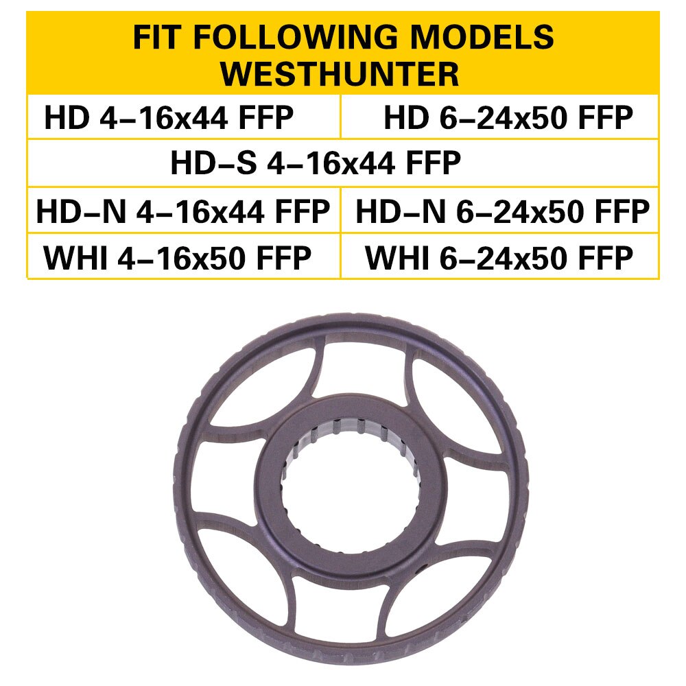 Scope Big Side Parallax Wheel Focusing Adjust Sidewheel CNC Machining Aluminium Alloy Accessories