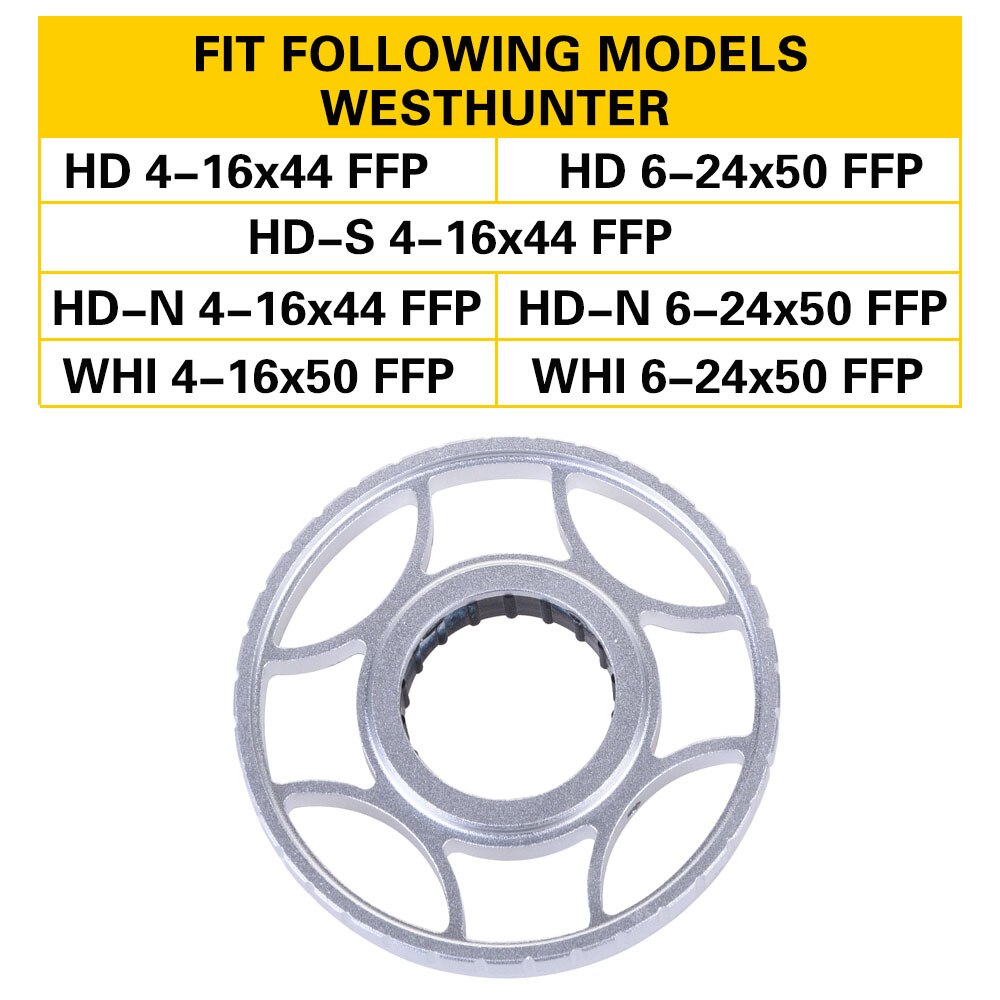 Scope Big Side Parallax Wheel Focusing Adjust Sidewheel CNC Machining Aluminium Alloy Accessories
