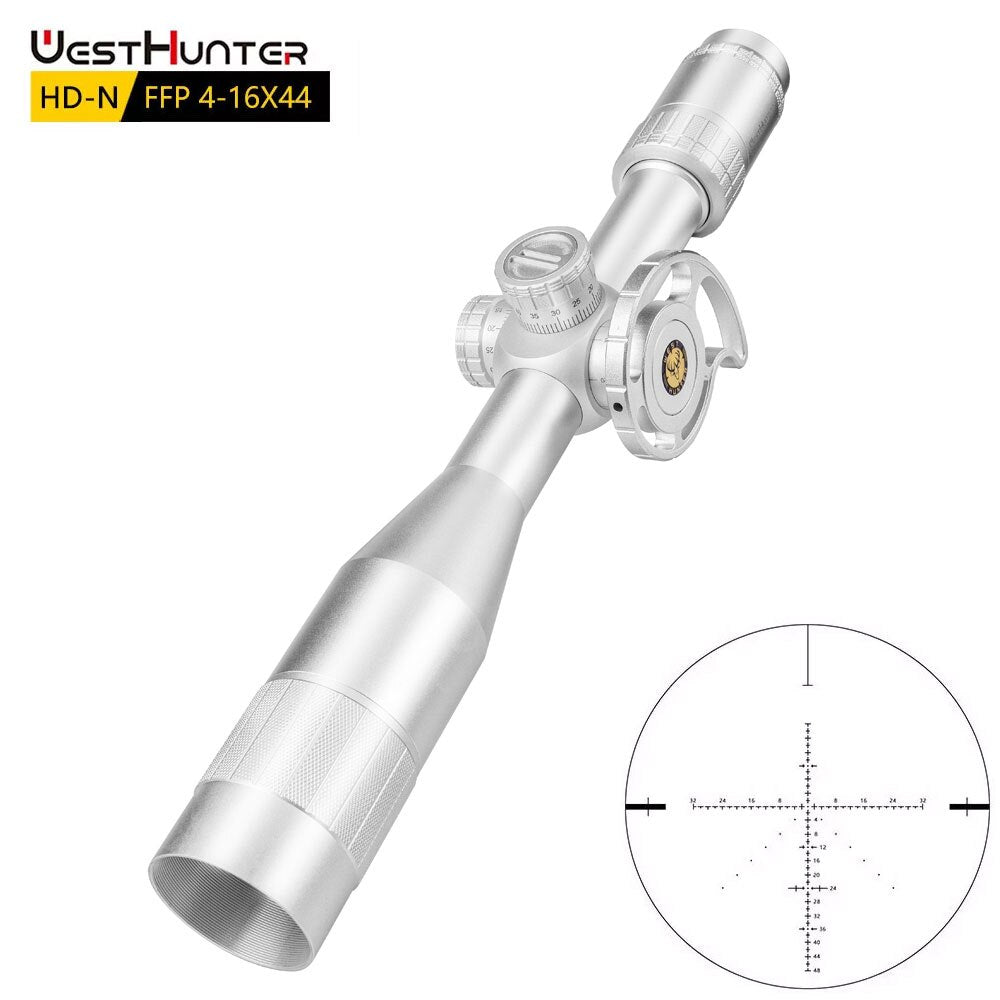 Mira telescópica de primer plano focal Silver WestHunter HD-N 4-16X44 FFP 